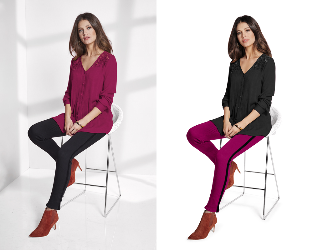 fashion model photography color editing