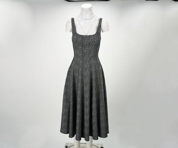 ghost mannequin of gown before