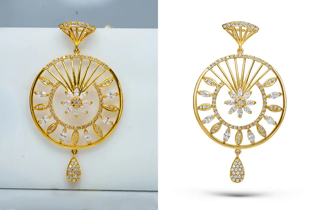 Professional jewelry retouching service